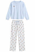 PIJAMA RAYAS OSO AZUL