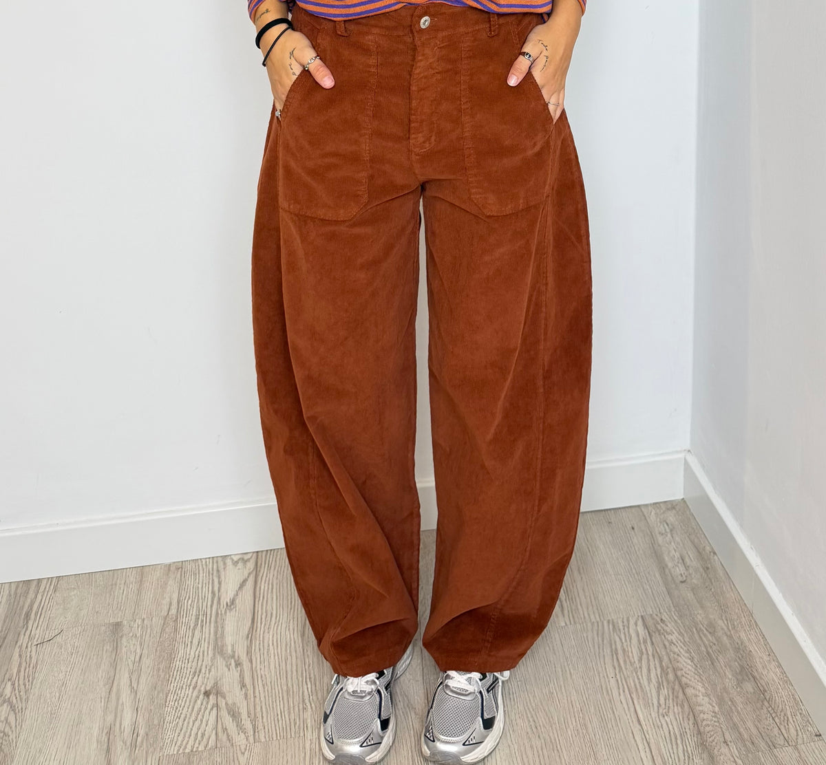PANTALÓN ESSENTIAL PANA TEJA