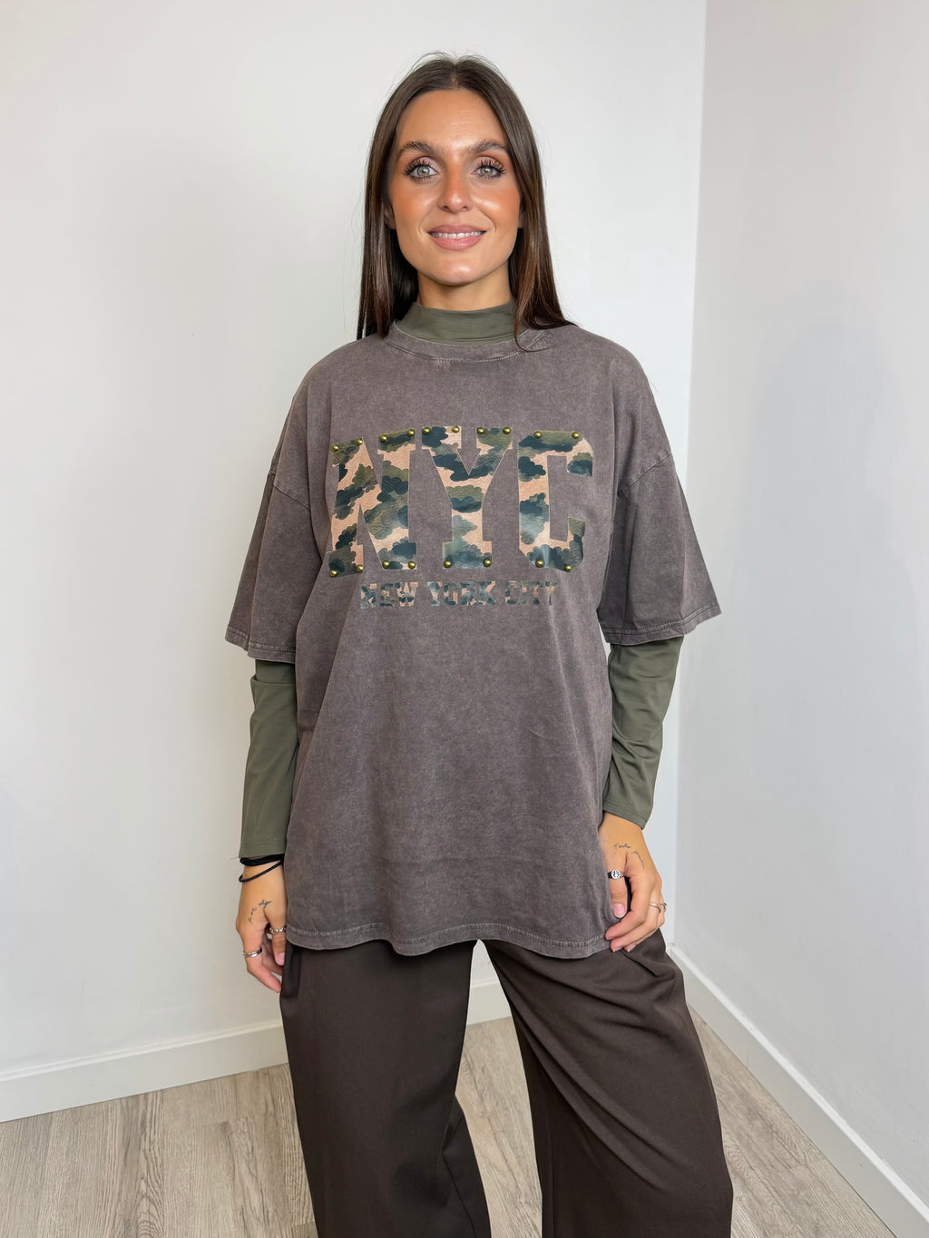 CAMISETA OVERSIZE CAMUFLAJE