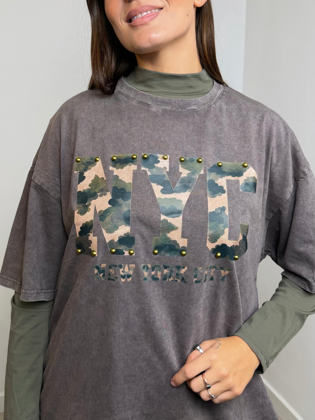 CAMISETA OVERSIZE CAMUFLAJE