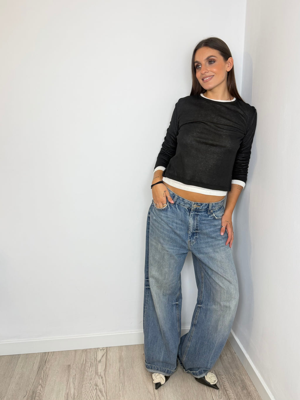 CAMISETA LAYER NEGRA