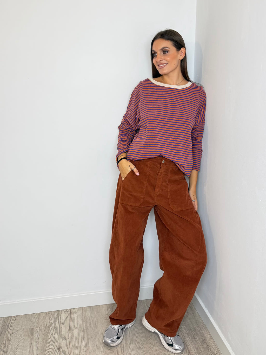 PANTALÓN ESSENTIAL PANA TEJA