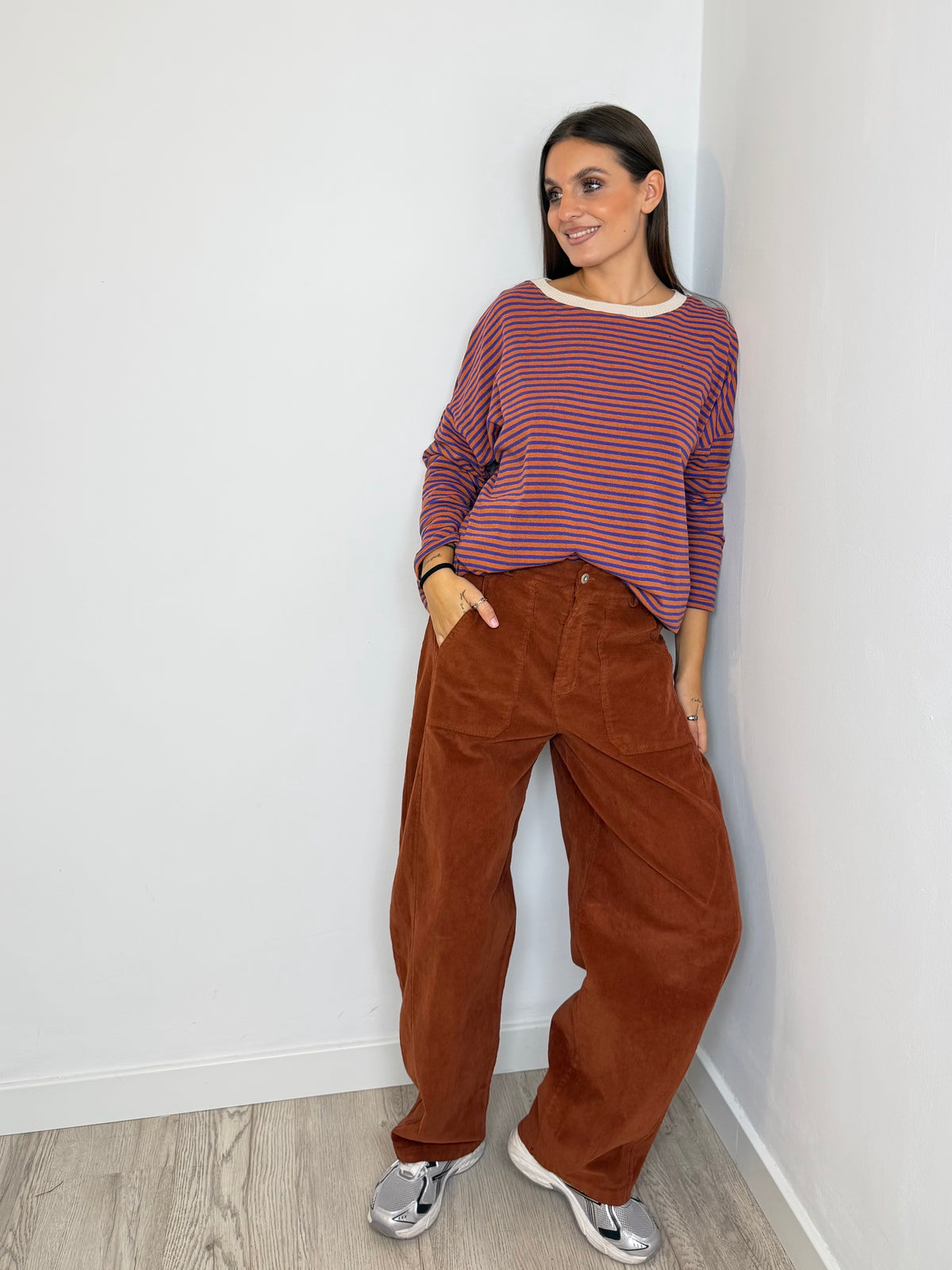 PANTALÓN ESSENTIAL PANA TEJA