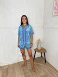 PIJAMA INDIRA TURQUESA