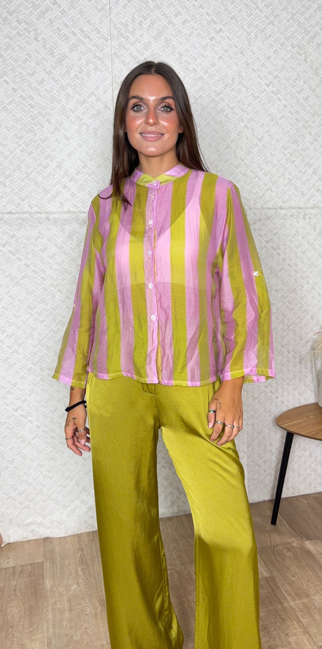 CAMISA RAYAS LIMA