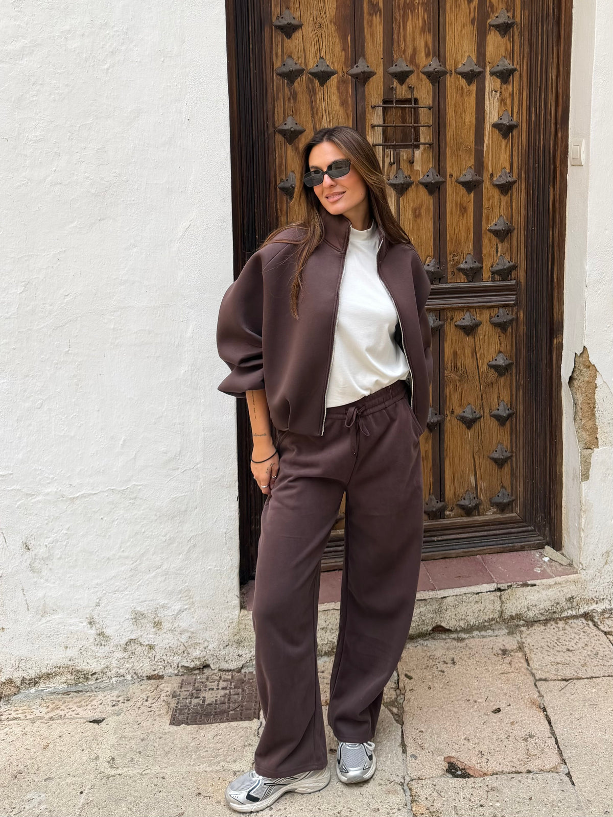 PANTALÓN DE CHANDAL MILÁN MARRÓN