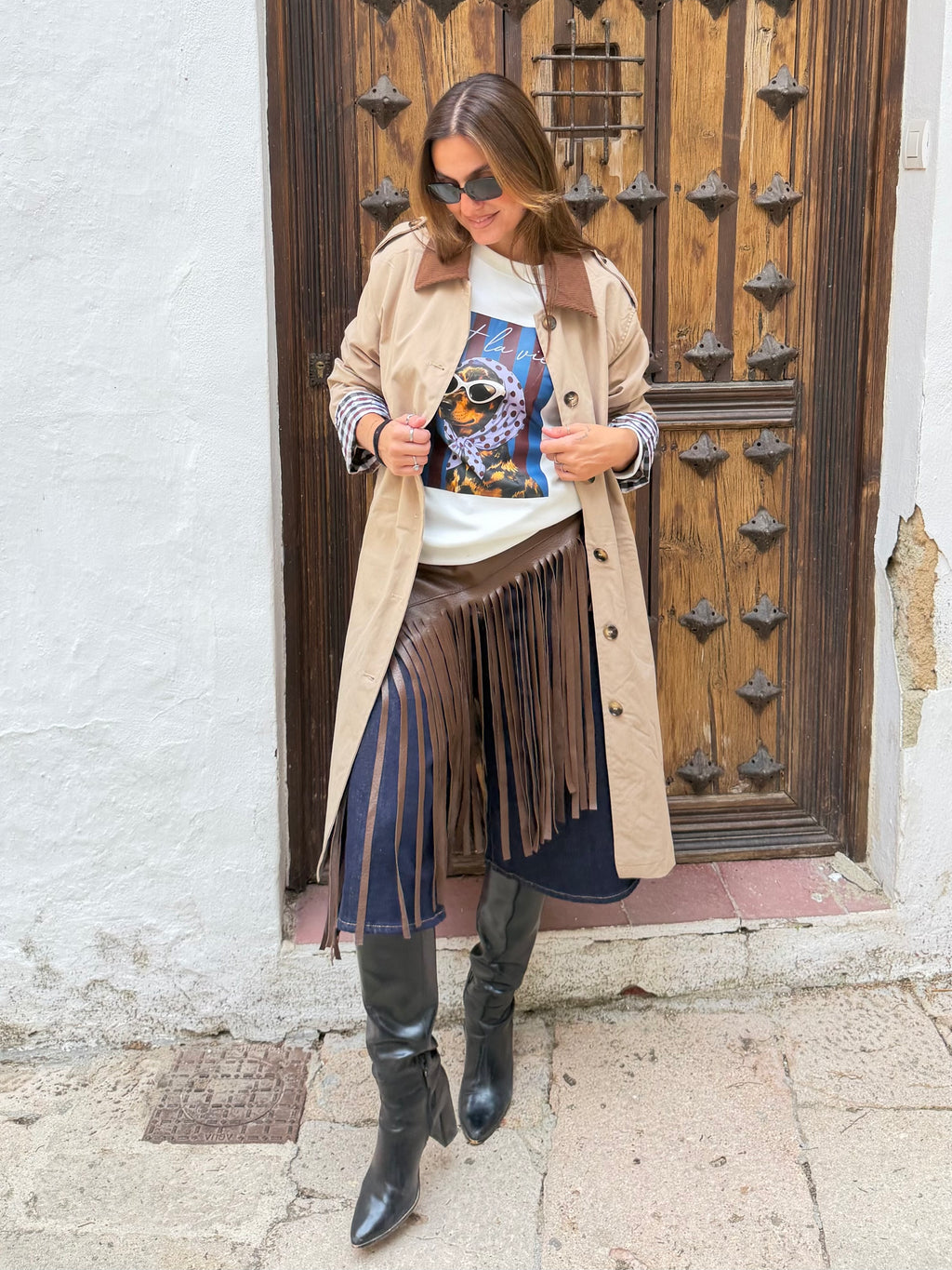 PAREO FLECOS CAMEL