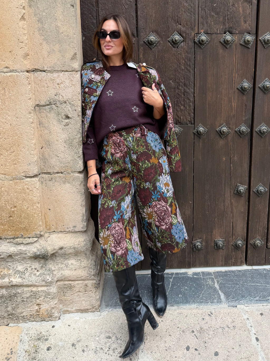 CHAQUETA FLORES PATCH