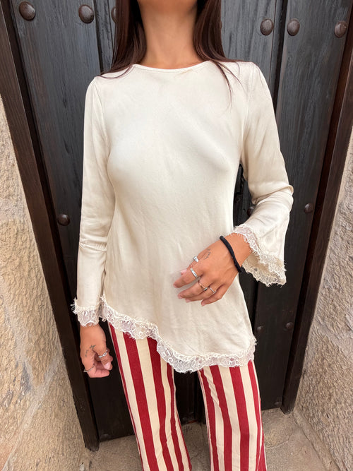 CAMISETA ASIMETRICA SATIN